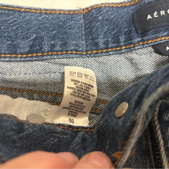 Aeropostle Mom shorts Sz 0 - Picture 3 of 4